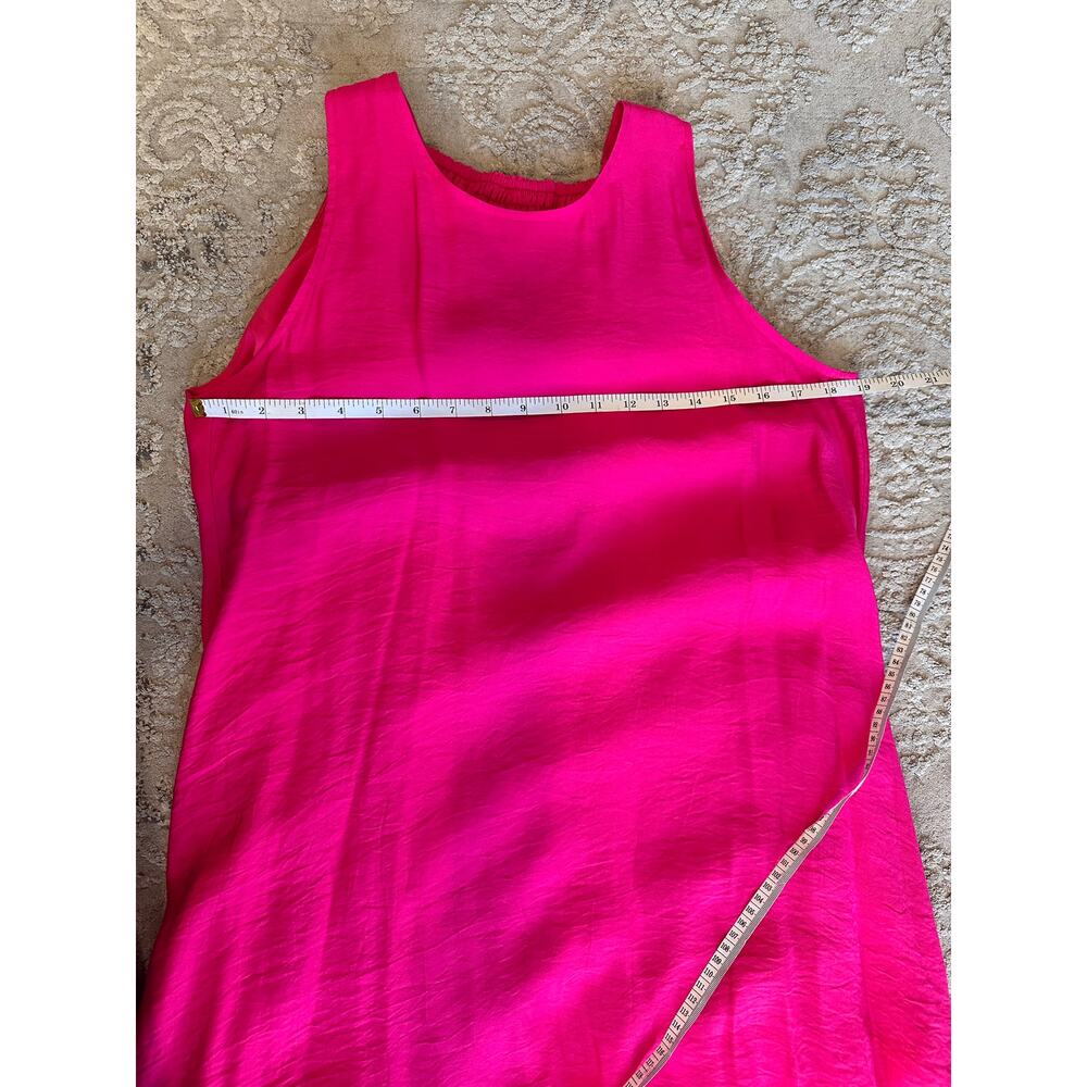 Voyageur by Mersea Hot Vibrant Pink Sleeveless Maxi Dress Sz. Small/Medium - Picture 7 of 12